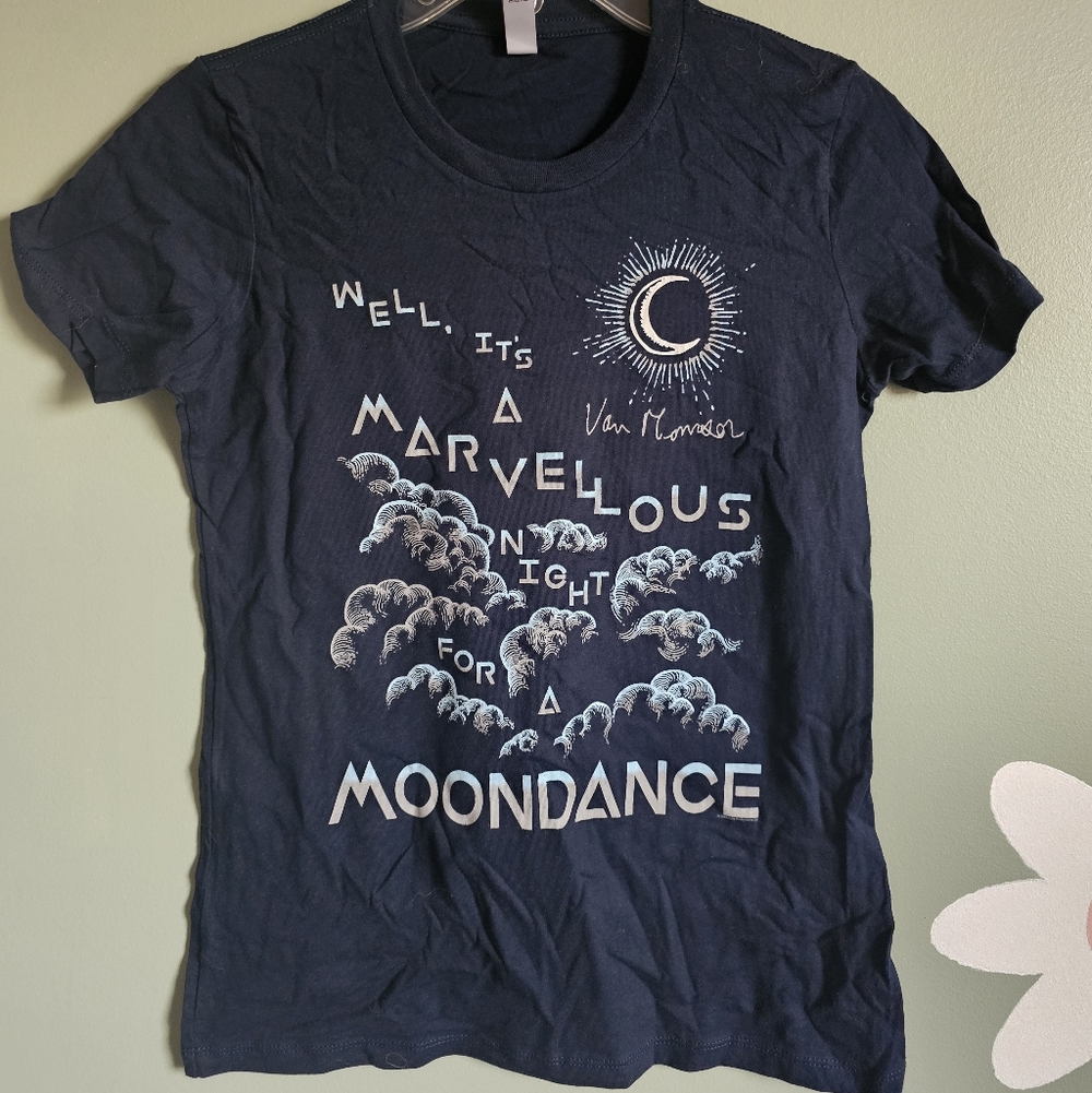 Van Morrison NWOT 'Moondance' Graphic Tee - Navy Blue